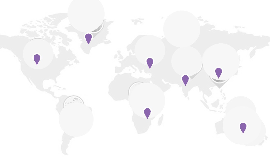 Worldwide business map