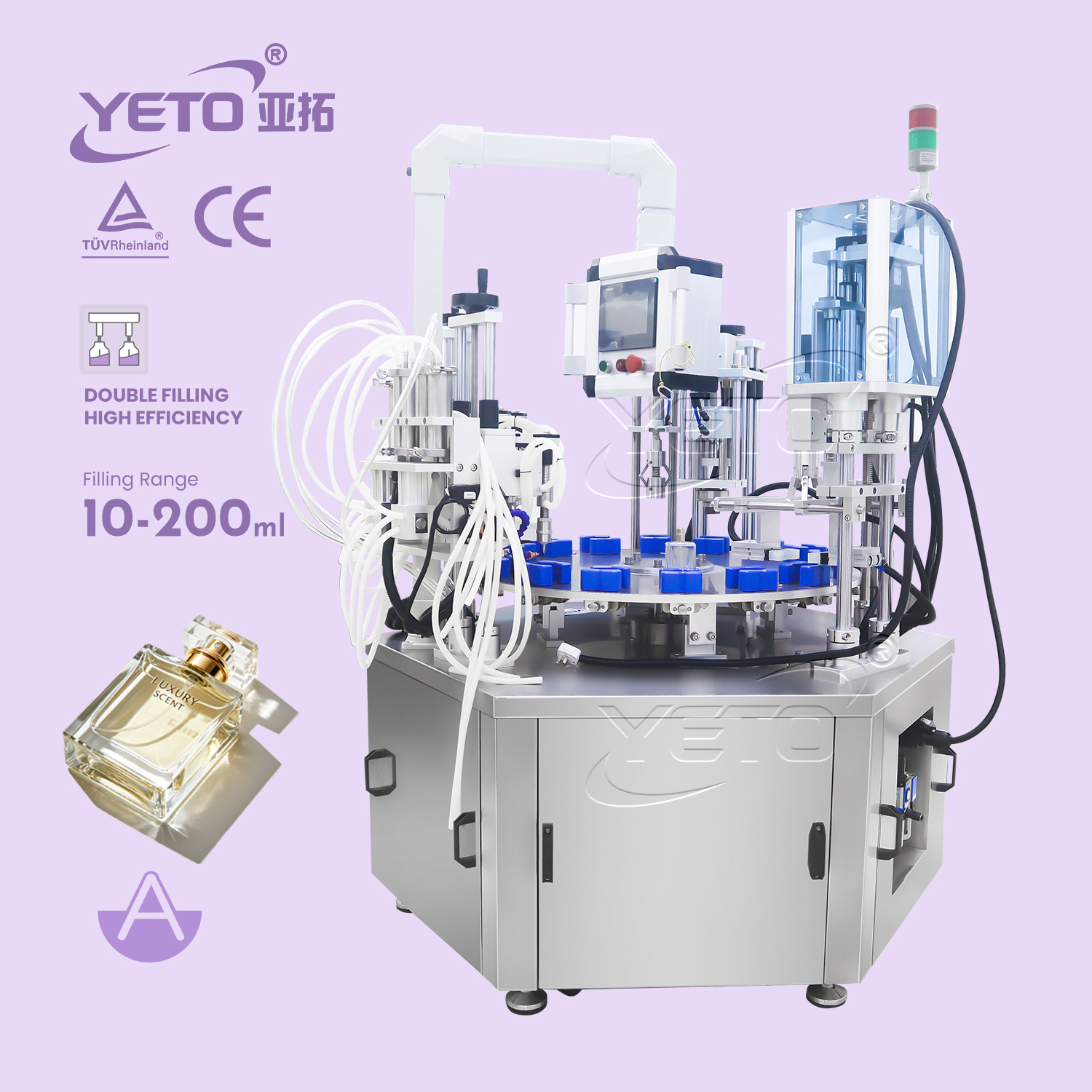 automatic single head perfume filling machine