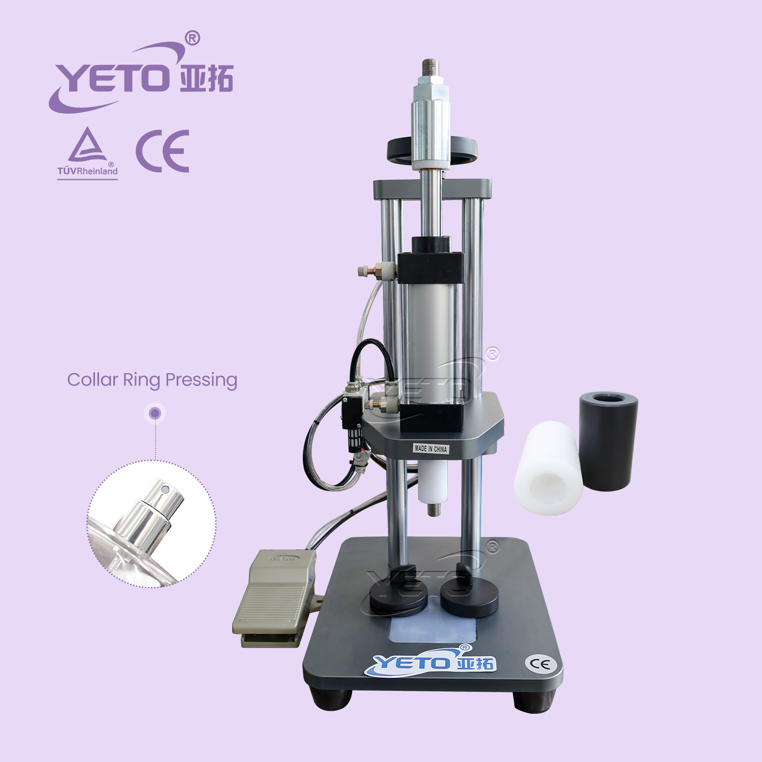 pneumatic collar pressing machine 