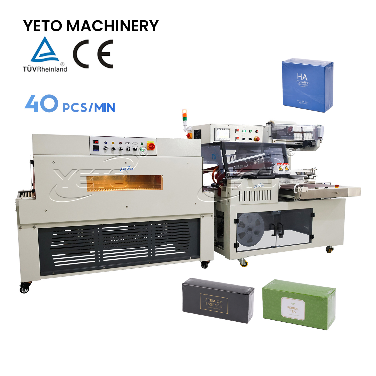 Automatic L-Type Shrink Wrapping Machine for Carton Packaging